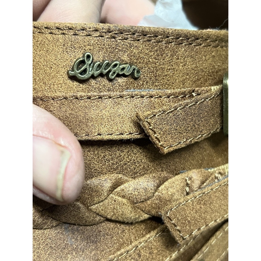 Sugar Shoes SG-Tinworker Distressed Light Brown Ankle Boots Womens Size 11 - Picture 7 of 7